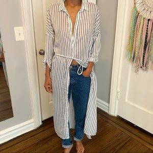 Zara Long dress Button Up
